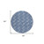 8' Navy Blue And Ivory Round Geometric Washable Indoor Outdoor Area Rug Transitional Style - Navy Blue, Ivory Color