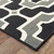 4' X 6' Black Geometric Stain Resistant Indoor Outdoor Area Rug - 606114573579