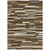 9' X 12' Brown And Ivory Striped Washable Indoor Outdoor Area Rug Transitional Style - Brown, Ivory Color