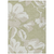 8' X 10' Artichoke Green Ivory And Taupe Floral Washable Indoor Outdoor Area Rug