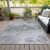 10' X 14' Silver Gray And Ivory Abstract Washable Indoor Outdoor Area Rug