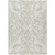 9' X 12' Ivory And Beige Damask Washable Indoor Outdoor Area Rug - 880016692396