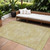 10' X 14' Gold Tan And Beige Oriental Washable Indoor Outdoor Area Rug