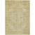 10' X 14' Gold Tan And Beige Oriental Washable Indoor Outdoor Area Rug