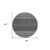 8' Gray Silver And Charcoal Round Tribal Washable Indoor Outdoor Area Rug