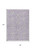 8' X 10' Lavender And Ivory Geometric Washable Indoor Outdoor Area Rug - 880016467055