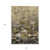 8' X 10' Taupe Beige And Tan Floral Washable Indoor Outdoor Area Rug