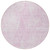 8' Pink And Ivory Round Geometric Washable Indoor Outdoor Area Rug - Pink, Ivory