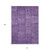 10' X 14' Purple Eggplant And Gray Patchwork Washable Indoor Outdoor Area Rug