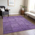 10' X 14' Purple Eggplant And Gray Patchwork Washable Indoor Outdoor Area Rug