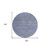8' Denim Blue Round Geometric Washable Indoor Outdoor Area Rug