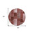 8' Burgundy Merlot And Blush Round Patchwork Washable Indoor Outdoor Area Rug