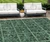 8' X 10' Fern Green And Charcoal Medallion Washable Indoor Outdoor Area Rug