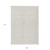 9' X 12' Ivory And Beige Floral Washable Indoor Outdoor Area Rug Transitional Style - Ivory, Beige Color