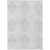 8' X 10' Ivory Geometric Washable Non Skid Indoor Outdoor Area Rug