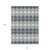 10' X 14' Gray Black And Green Geometric Washable Indoor Outdoor Area Rug