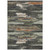 8' X 10' Charcoal Copper And Ivory Abstract Washable Indoor Outdoor Area Rug