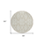 8' Beige And Ivory Round Trellis Washable Indoor Outdoor Area Rug