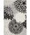 9' X 12' Black And White Floral Non Skid Indoor Outdoor Area Rug - 606114454298