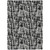 9' X 12' Black Gray And Ivory Abstract Washable Indoor Outdoor Area Rug Transitional Style - Black, Gray, Ivory Color