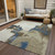 10' X 14' Beige And Brown Abstract Washable Indoor Outdoor Area Rug Transitional Style - Beige, Brown Color