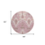 8' Blush Pink And Ivory Round Ikat Washable Indoor Outdoor Area Rug