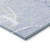 9' X 12' Blue Abstract Washable Non Skid Indoor Outdoor Area Rug Transitional Style - Blue Color