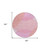 8' Pink Copper And Ivory Round Geometric Washable Indoor Outdoor Area Rug