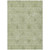 9' X 12' Sage And Artichoke Green Floral Washable Indoor Outdoor Area Rug - Sage, Artichoke Green