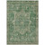 10' X 14' Emerald Medallion Washable Indoor Outdoor Area Rug