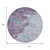 8' Lavender And Teal Blue Round Abstract Washable Indoor Outdoor Area Rug - Lavender, Teal Blue