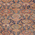 8' X 10' Terra Cotta And Charcoal Damask Washable Indoor Outdoor Area Rug