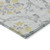 8' X 10' Silver Gray And Gold Floral Washable Indoor Outdoor Area Rug - Silver, Gray, Gold
