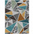 9' X 12' Gray Copper And Brown Geometric Washable Indoor Outdoor Area Rug
