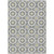 10' X 14' Gray Ivory And Gold Floral Medallion Washable Indoor Outdoor Area Rug