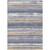 8' X 10' Purple Ivory And Beige Striped Washable Indoor Outdoor Area Rug