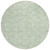 8' Mint Green Artichoke Green And Ivory Round Geometric Washable Indoor Outdoor Area Rug
