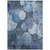 8' X 10' Gray and Blue Abstract Washable Non Skid Indoor Outdoor Area Rug