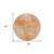 8' Salmon Peach And Ivory Round Nautical Washable Indoor Outdoor Area Rug