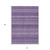 10' X 14' Lavender And Purple Striped Washable Indoor Outdoor Area Rug - Lavender, Purple