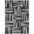 8' X 10' Black Gray And Ivory Geometric Washable Indoor Outdoor Area Rug - Black, Gray, Ivory