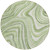 8' Artichoke Green And Ivory Round Abstract Washable Indoor Outdoor Area Rug Transitional Style - Artichoke Green, Ivory Color