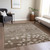 8' X 10' Taupe And Beige Floral Washable Indoor Outdoor Area Rug - 880016542295