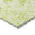 10' X 14' Lime Green Abstract Washable Non Skid Indoor Outdoor Area Rug