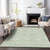 10' X 14' Sage And Green Striped Washable Indoor Outdoor Area Rug