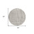 8' Taupe And Beige Round Striped Washable Indoor Outdoor Area Rug