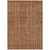 10' X 14' Brown Copper And Gray Striped Washable Indoor Outdoor Area Rug