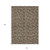 10' X 14' Brown And Ivory Floral Washable Indoor Outdoor Area Rug