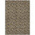 10' X 14' Brown And Ivory Floral Washable Indoor Outdoor Area Rug