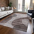 9' X 12' Brown Taupe And Beige Abstract Washable Indoor Outdoor Area Rug